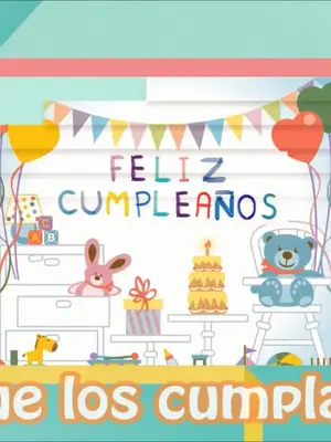 ¡ Cumpleaños Feliz ! 🎊 Video Felicitación con Canción en Español de Feliz Cumpleaños con Letra🎉 #cumpleaños #cumpleañosfeliz #happy #happybirthday